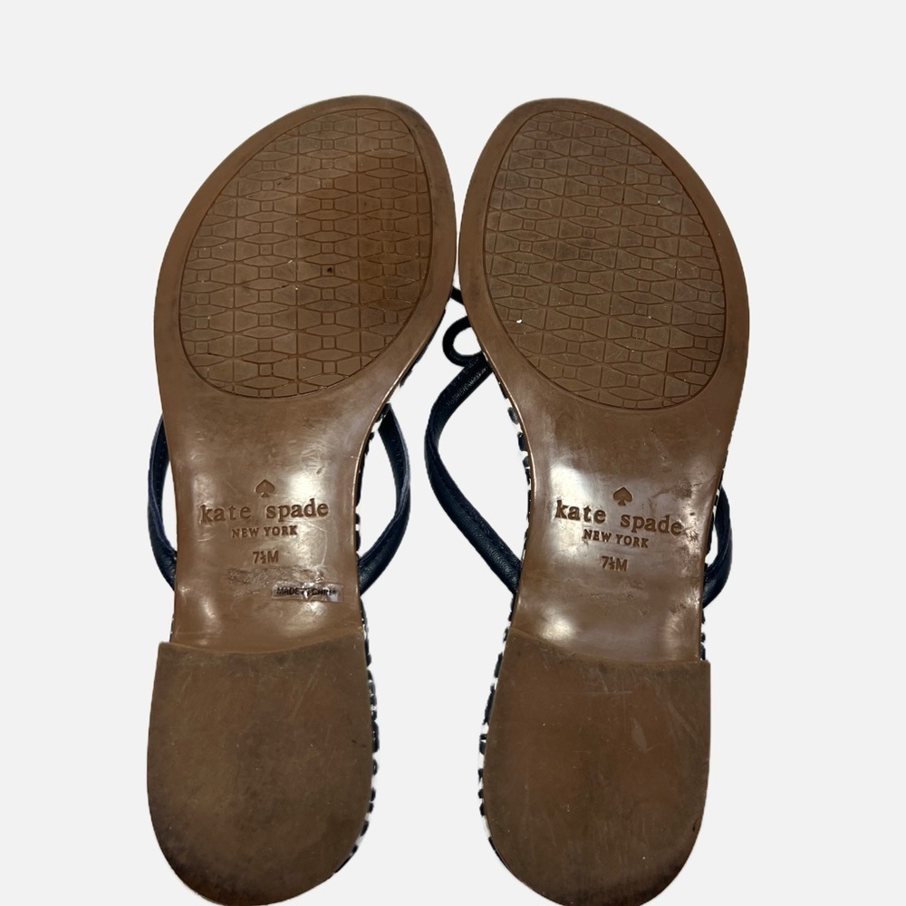 Kate Spade Navy Blue Mystic Patterned Women's Sandals size 7 - Picture 6 of 9